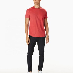 T-shirts pour hommes 100% coton de haute qualité T-shirt lourd personnalisé impression tissu tricoté numérique - Product Image 3