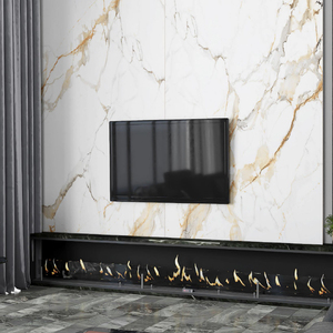 กระเบื้องพอร์ซเลนผิวด้านสไตล์ยุโรปสมัยใหม่ WALLMARK ขนาด 1600x3200 มม. ผิวขัดเงา หนา 12 มม. สำหรับห้องน้ำ ห้องรับประทานอาหาร และสำนักงาน - Product Image 4