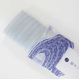 Toalla Corporal Japonesa Exfoliante de Superficie Suave - Azul Claro y Blanco - Product Image 5