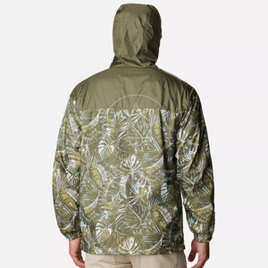 Chaquetas cortavientos de invierno informales para hombre de talla grande con cuello con capucha y logotipo frontal Pakistán Hecho en stock - Product Image 2