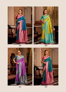 Exclusive Gatha Soft Silk <b>Designer</b> Saree Collection for Casual Weddings and Parties Full <b>Catalog</b> Available at Wholesale Rate - Product Image 4