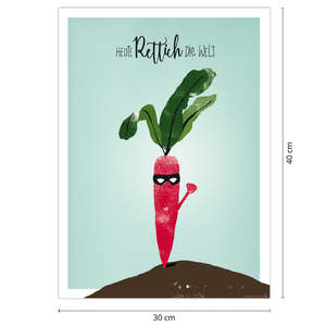 Nature morte minimaliste moderne : Radis au design exquis pour le monde - Product Image 2