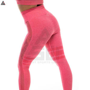 Conjunto de mallas de gimnasio y Yoga para mujer, diseño liso personalizado, ropa deportiva para mujer, conjunto de Yoga, traje de Fitness para gimnasio personalizado para mujer - Product Image 3