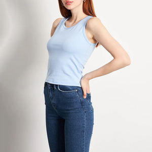 Camiseta sin Mangas para Mujer al por Mayor, Alta Calidad, 100% Algodón, Color Personalizado, Opción de Logotipo Frontal, Anti-Pilling, Secado Rápido, Último Diseño en Venta - Product Image 5