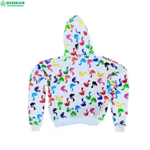 Sweat à capuche unisexe de haute qualité 100% coton molletonné/éponge française, séchage rapide, respirant, confortable, élégant, décontracté, imprimé numérique - Product Image 2