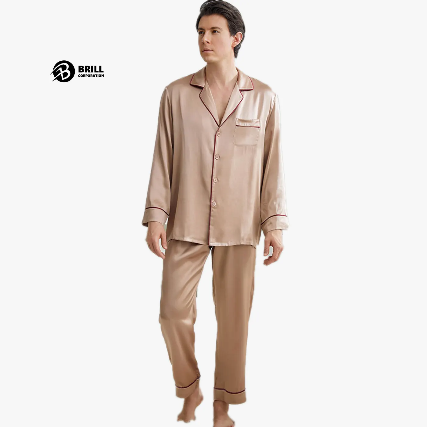Satin Silk Pajamas Sets Couple Sleepwear Family Pajama Lover Night Suit Men & Women Casual Home Clothing Two Piece Set