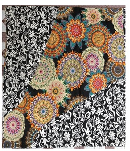 Tela de algodón con estampado de Mandala Multicolor Premium para hombres y mujeres, vestidos de moda étnica, Fundas de cojín Kurtas y lino de mesa - Product Image 1