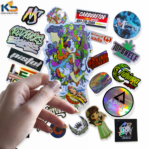 Pegatina con logotipo de forma personalizada, adhesivo impermeable troquelado, marca comercial, pegatina decorativa para exteriores, impresión UV, suministro personalizado - Product Image 4