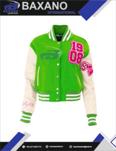 อัลฟ่า |   คาปา |   เสื้อแจ็คเก็ตวาร์ซิตี้ Alpha Sorority สีเขียว สำหรับปักโลโก้ กันลม ระบายอากาศได้ดี สำหรับ AKA Sorority แบบสั่งทำพิเศษ - Product Image 4