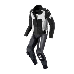 Combinaison en cuir de course de moto personnalisée de haute qualité Nom de l'équipe imprimé disponible dans toutes les tailles pour moto et course automobile - Product Image 1
