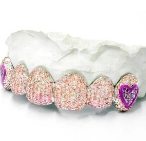 Dientes de diamante de lujo GrillzCustom Moissanite Grillz: alternativa de diamante, oro de 10K/14K, plata 925 - Product Image 4