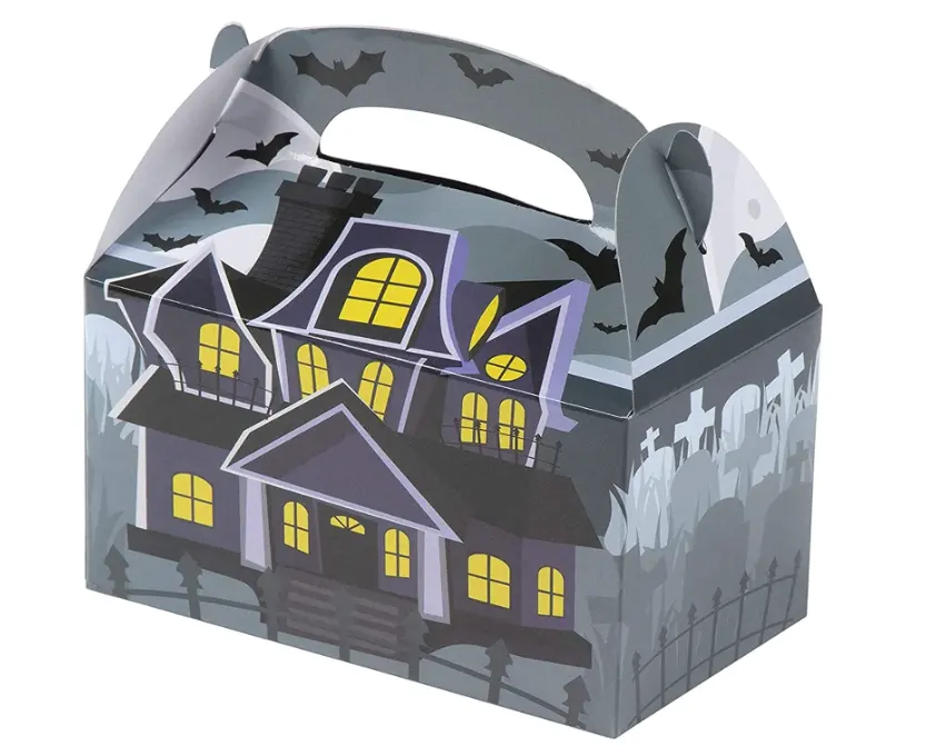กล่องลูกอมสีฮาโลวีนรูปบ้านผีสิง CB-289ตามสั่งขายส่ง