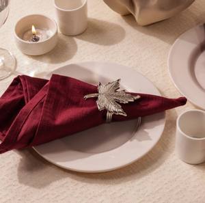 Lot de 4 ronds de serviette modernes en métal doré décorations en gros pour porte-serviettes de table pour fête et mariage - Product Image 3