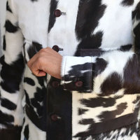 Veste en cuir de vachette pour homme, sur mesure, best-seller, style décontracté, design unique, logo sur le devant, haute qualité, hiver