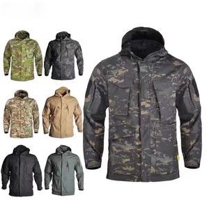 TAD Chasse Extérieur Randonnée Noir Vestes Personnalisées pour Hommes Veste Tactique Coupe-Vent avec poche - Product Image 2