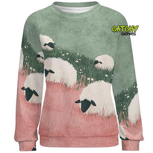 เสื้อสเวตเตอร์คอกลมแขนยาวแบบสวมหัวผ้าคอตตอนเนื้อนุ่มอบอุ่นปรับแต่งโลโก้ได้ตามต้องการ - Product Image 3