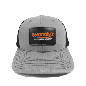 Logotipo impreso en parches de cuero Sombreros de camionero Gorras de alta calidad OEM Logotipo personalizado Sombreros de camionero Malla Transpirable Ropa deportiva - Product Image 1