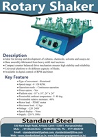 Agitateur rotatif pour flacons de laboratoire, machine de mélange de laboratoire, agitateur rotatif pour flacons de laboratoire 0-350 tr/min avec contrôle numérique de la vitesse et du minuterie