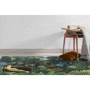Alfombra de Ensueño: Alfombra Estampada de Henri Rousseau, Lavable a Máquina, para Sala de Estar, con Pelo Suave - Product Image 4