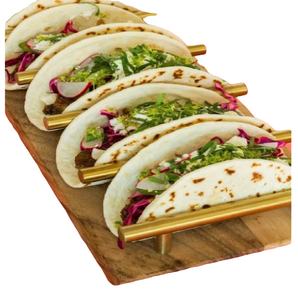 ที่ใส่ทาโก้เหล็กขัดเงาสีเงินหรูหราขนาดใหญ่ดีไซน์สมบูรณ์แบบสำหรับห้องครัวและสวนสไตล์ทาโก้ที่ให้บริการทุกวัน - Product Image 6