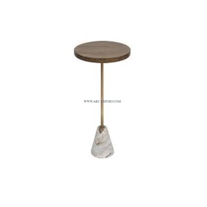 Table d'appoint de forme personnalisée en marbre noir Table d'appoint de café de conception unique faite à la main de taille moyenne de la plus grande qualité à vendre - Product Image 5