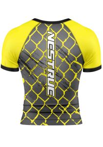 Hommes Rash Guard Noir Blanc Compression Tops Wholesales Hommes T Shirt MMA Rash guard 2026 Haute Qualité Manches Courtes - Product Image 3