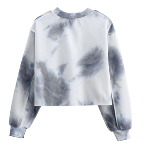 เสื้อครอปมีฮู้ดของผู้หญิงเสื้อครอปแบบมีฮู้ดพิมพ์โลโก้ - Product Image 4