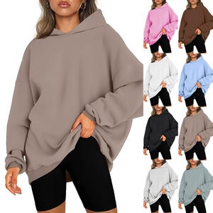 Sudaderas con capucha para mujer de la mejor calidad, diseño urbano personalizado con logotipo frontal, precio para la temporada de invierno - Product Image 1
