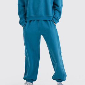 Ensemble de pantalons de survêtement à capuche empilés personnalisés avec lavage à l'acide patchwork évasé à jambe large survêtement brodé été hiver logo - Product Image 5