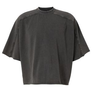 Camisetas Casuales Transpirables de Jersey para Hombre, de Algodón Lavado, Corte Cuadrado, Estampado Personalizado, Estilo Urbano, Oversize - Product Image 1