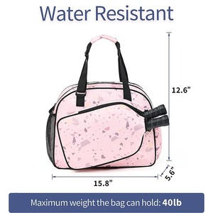 กระเป๋าชายหาดแร็กเกตพิคเกิลบอลของผู้หญิงกระเป๋าผ้าใบที่สวยที่สุดสำหรับยิมและเทนนิสโลโก้ตามสั่งปี2023ขายดี - Product Image 5