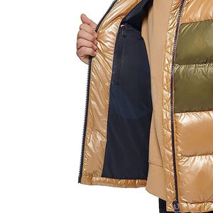 Chaqueta acolchada de invierno de alta calidad para hombre, venta al por mayor, diseño de moda de lona con relleno grueso de burbuja - Product Image 4