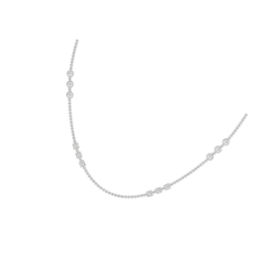 Élégant 950 Platine Longues Chaînes Collier VVS D Moissanite Brilliant Cut Cluster Lien Chaîne Usine Directe En Gros À La Mode - Product Image 3