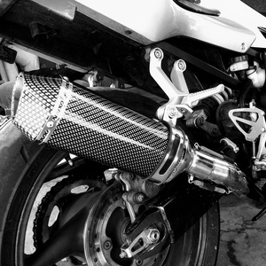 JFG Marmitta Universale da 51 mm con Motivo in Fibra di Carbonio per Moto, Scarico in Acciaio Inossidabile a Infilaggio per Scooter Yamaha <span class=keywords><strong>BWS</strong></span> - Product Image 6