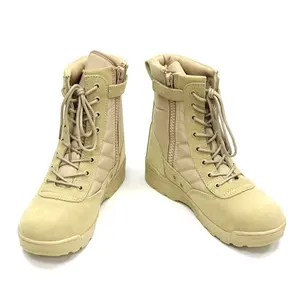 Suitable Shoes Outdoor Breathable Middle East Tactical Boots Men Desert Combat Khaki Adult Polyester Customized Rubber Mesh