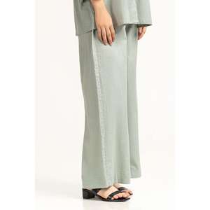 Pantalones de Moda para Mujer WM-COD-WS24-220B, Cintura Alta/Baja, de Algodón, Pierna Ancha, Transpirables, en Varios Colores, Tallas XS-3XL, para Primavera - Product Image 4