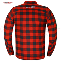 Vêtements de sport pour moto en flanelle imprimée respirante avec doublure en aramide et patchs en polyester, certifiés CE, pour l'été/l'hiver