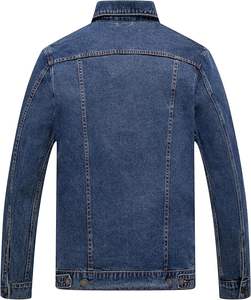 Venta al por mayor de los hombres clásico esencial chaqueta de mezclilla para los hombres Durable y cómodo de alto rendimiento Streetwear chaqueta de mezclilla - Product Image 2