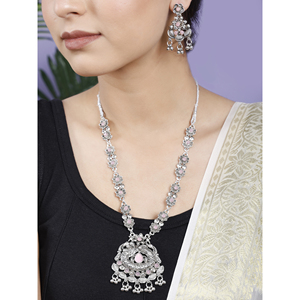 Collier long rond rose clair GS pour les occasions de fête - Product Image 4