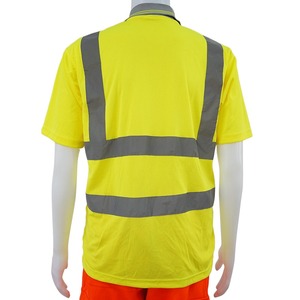 เสื้อยืดสะท้อนแสงคุณภาพสูง ขายส่ง แขนยาว แถบสะท้อนแสงหลายเส้น ผ้าทนทาน ระบายอากาศได้ดี เพื่อความปลอดภัย - Product Image 2