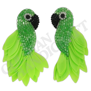 Boucles d'oreilles en coton perlé, broderie artisanale, écologiques, durables, style sportif, multicolores, bijoux de mode pour femmes, vente en gros, meilleur choix - Product Image 4