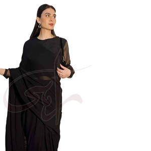 Créez votre propre style personnalisé : Saree traditionnel de haute qualité pour femme en mousseline de soie/coton, séchage rapide, pour fêtes et tenues décontractées - Nouveauté - Product Image 2