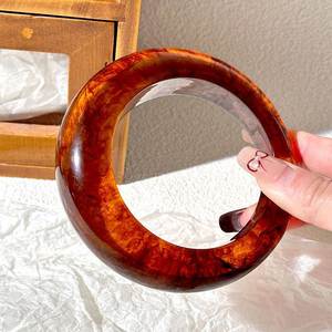 Brazalete de Resina Ecológico, Pintado a Mano, Joyería Personalizable para Hombre y Mujer, de la India - Product Image 3