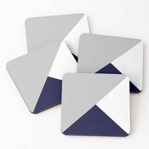 Hot Selling 4-Piece Tea Serving Coasters Set 2024 Mango/Acacia Wood with Printed Square Pattern Kitchen Mats & Pads Accessories - Product Image 2