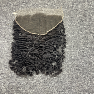 ผมหยิกชาวพม่าแบบดิบความละเอียดระดับ HD ลูกไม้13*4 13*6เป็นมัดด้านหน้าผมมนุษย์ติดหนังกำพร้าอยู่ได้นานถึง3ปีหากได้รับการดูแลอย่างดี - Product Image 1