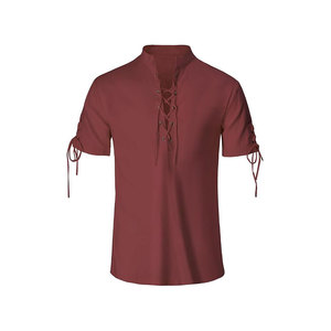 Chemise en lin jacobite avec lacets classiques sur le devant Idéal pour les reconstitutions et une tenue décontractée Confortable - Product Image 6