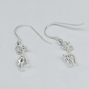 High Quality AAA Grade 925 Sterling Silver Christian Classic Small <b>Giraffe</b> <b>Earring</b> Bohemian Charm Drop Dangle Hook Women's - Product Image 3