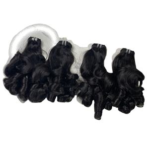 Trending <b>2023</b> Human Hair Wigs Human Hair Bouncy Curly Double Drawn Remy Hair Virgin Lace Frontal Wigs - Product Image 1