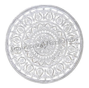 Forme ronde MDF sculpture sur bois tenture murale panneau décoratif pour la décoration de la chambre d'amis du hall de la maison parfait à un prix abordable - Product Image 6