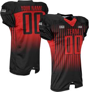 Uniforme de football américain 100 % polyester tendance 2025, vente en gros, personnalisable avec manches courtes, service OEM disponible - Product Image 2